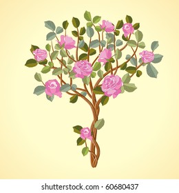 Roses tree