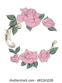 Roses. Vector