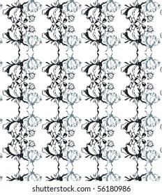 roses vector pattern background