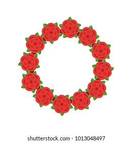 Roses Wreath icon