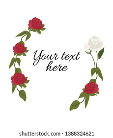Roses wreath, usable for different purposes.