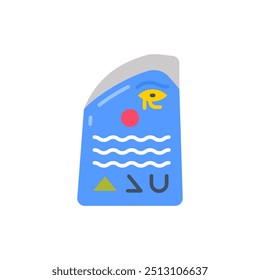 Rosetta Stone Flat Icons, Vector illustration