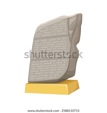Rosetta Stone Monument Illustration Vector