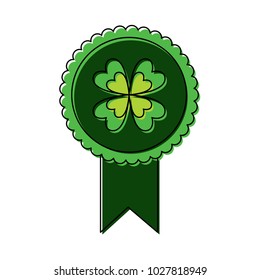 rosette award clover medal lucky concept