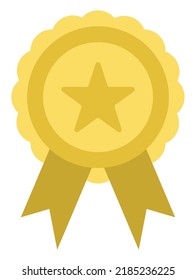 rosette award icon white background