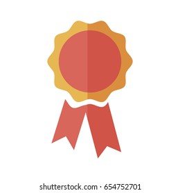 Rosette Award Ribbon Banner Decoration Icon