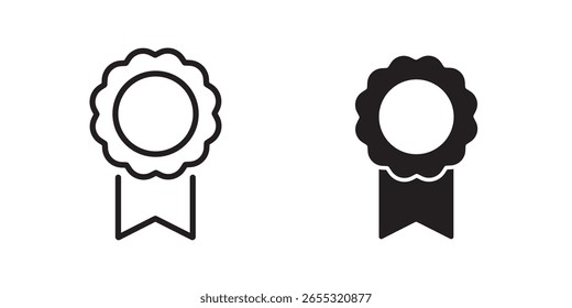 Icono de certificación del premio Rosette Badge – Símbolo de honor y logros