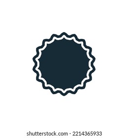 Rosette Badge Icon Design Template Elements