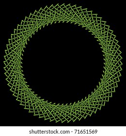 rosette construction green drawing