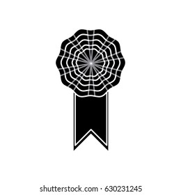 rosette decoration banner element silhouette