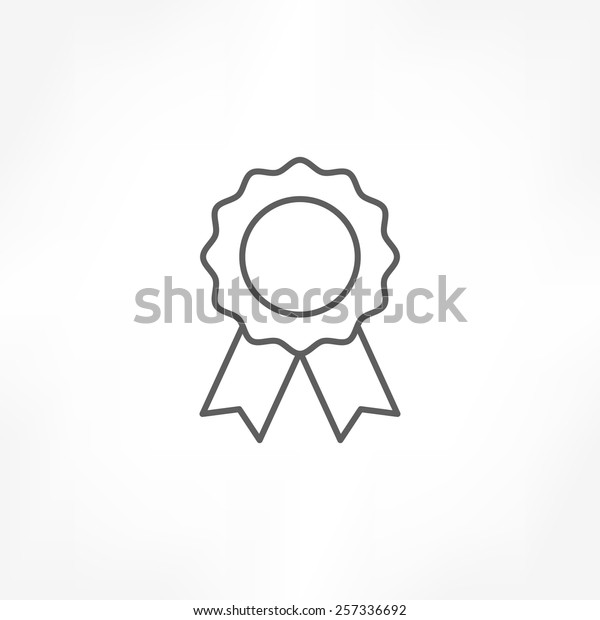 Rosette Icon Stock Vector (Royalty Free) 257336692