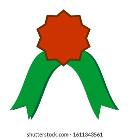 Rosette icon design concept, flat style illustration
