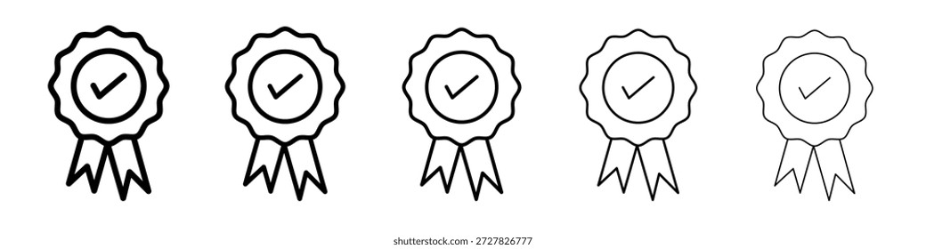 Rosette icon for graphic designs. Icon vector design