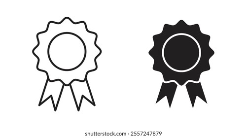 Rosette Icon set. vector illustration set