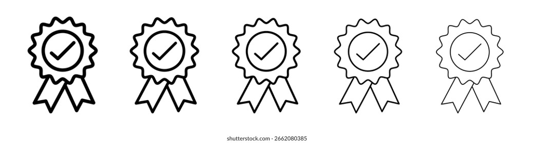 Rosette icon Symbol concept for web design.simple line vector icon. logo illustration.