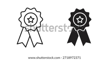 Rosette icon. Symbol, logo illustration. graphic icon set