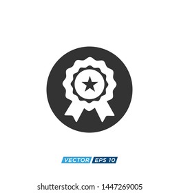 Rosette Icon Vector Design Illustration 