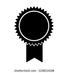 rosette medal on white background