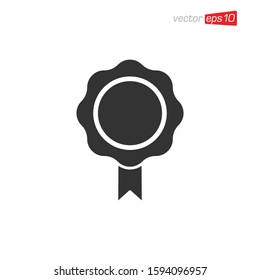 Rosette Medals Icon Design Vector