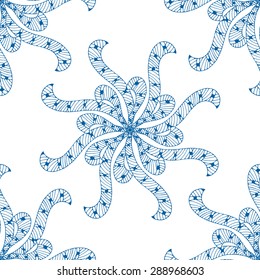 Rosette ornament. Isolated on white. Vector Illustration
