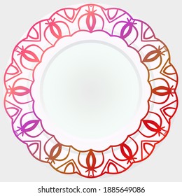 Rosette ornaments. Vector illustration for design. Sacred oriental mandala. color floral ornament. Modern Decorative