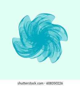 rosette pattern with guilloche color