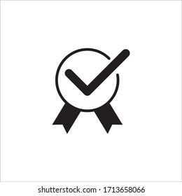 icono de marca de la cinta rosette diseño vectorial ilustración