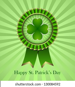 Rosette Ribbon for happy St. Patricks Day