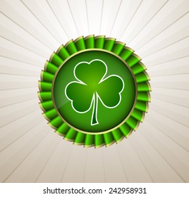 Rosette Ribbon for happy St. Patricks Day