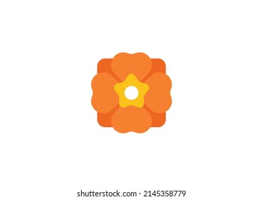 Rosette Vector Isolated Emoticon. Rosette Icon