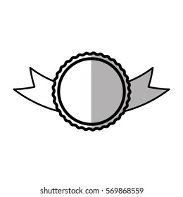 rosette vintage ornament blank shadow vector illustration eps 10