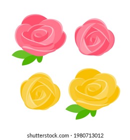 Rose.Vector Illustration, die leicht zu bearbeiten ist.
