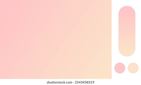 Rosewater and Peach gradient background with light blurred pattern. Abstract illustration with gradient blur design. Blurred colored abstract background. Colorful gradient. Vector illustration