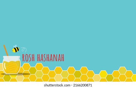 Rosh Hashanah Background with Copy Space Area. Suitable for Jewish New Year Events