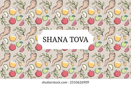 Rosh hashanah background jewish, shana tova