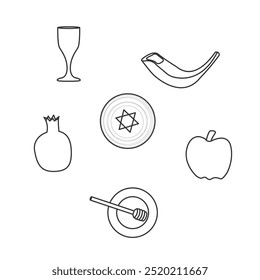 Rosh Hashanah Hintergrund, Shana Tova, Frohes jüdisches Neujahr.