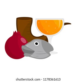 Rosh hashanah concept image