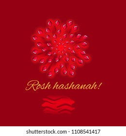 Rosh Hashanah fireworks from pomegranate seeds