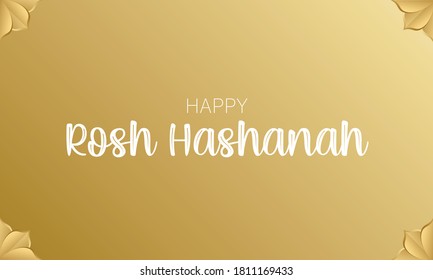 Rosh Hashanah holiday greeting card design, traditional symbol (jewish new year) vector illustration.