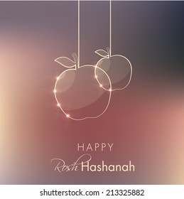 Rosh Hashanah Holiday Greeting Vector Illustration