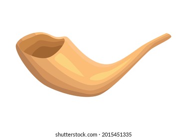 rosh hashanah horn wooden icon