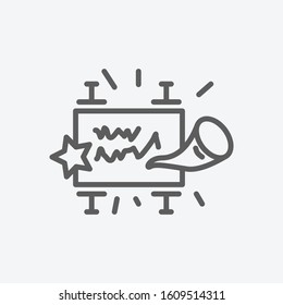 Rosh hashanah icon line symbol. Isolated vector illustration of icon sign concept for your web site mobile app logo UI design.