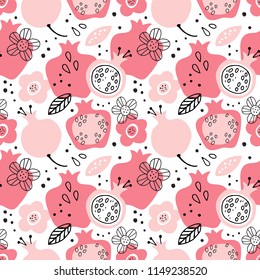 Rosh Hashanah (jewish new year) seamless pattern background design. Vector illustration