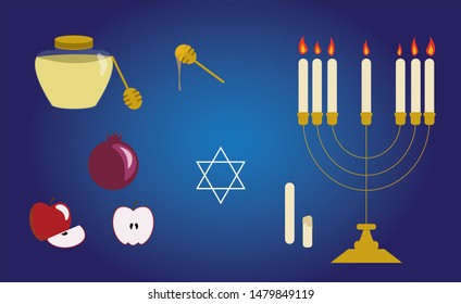 Rosh Hashanah (Jewish New Year) Vectors