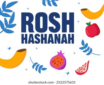 rosh hashanah jüdischen neuen jahr mit früchten