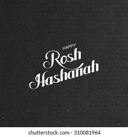 Rosh Hashanah. Jewish New Year. Holiday Vector Illustration With Lettering Composition