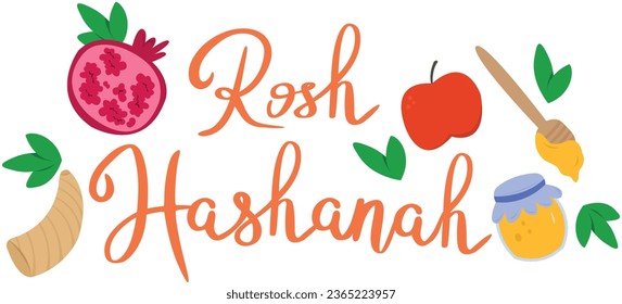 Rosh Hashanah (New Year). Jewish culture. Religious celebration 