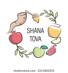 rosh hashanah, Shana tova card celebration