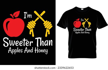 Rosh hashanah t-shirt design template