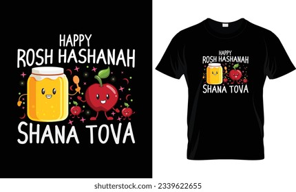 Rosh hashanah t-shirt design template